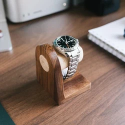 Soporte de madera para reloj, organizador de joyas, soporte de exhibición para pulsera, anillo, pendiente, exhibición de reloj, soporte de reloj de madera maciza