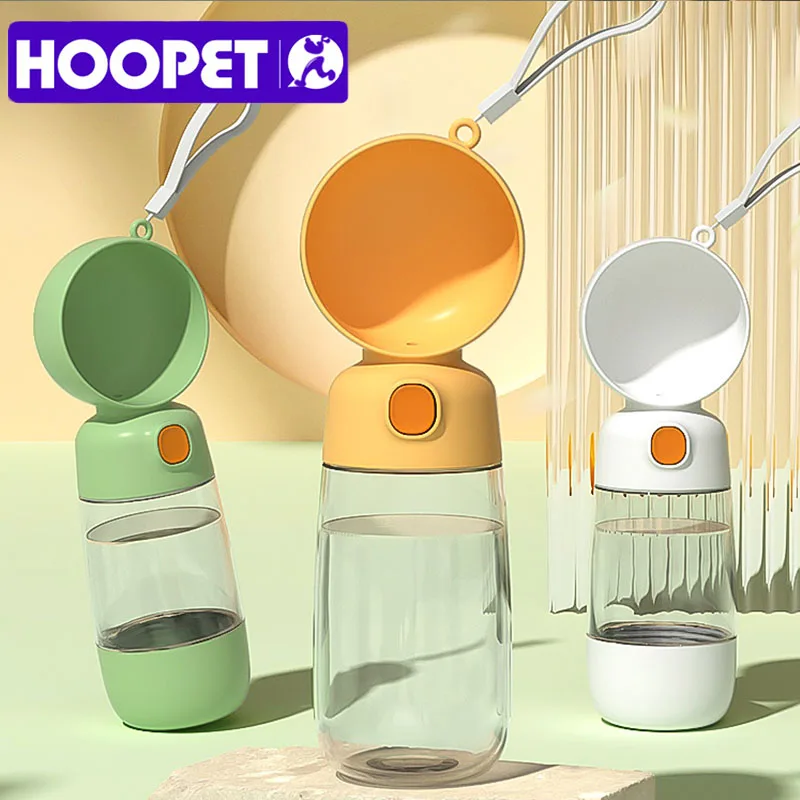 HOOPET-botella portátil de agua y comida para perros y gatos, alimentador de mascotas para viajes al aire libre, botellas para beber para perros pequeños y grandes, suministros para mascotas