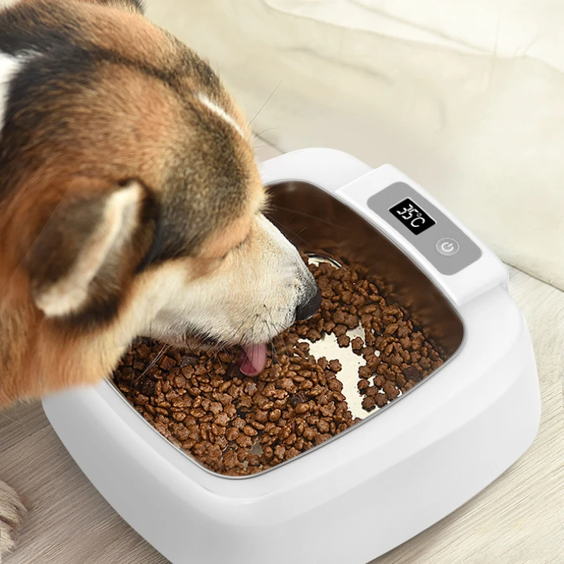 Cuenco calefactor inteligente para mascotas, lavabo para perros y gatos, cuenco aislante de temperatura constante, agua potable para gatos, calefacción, lavabo de grano de agua - imagen 5