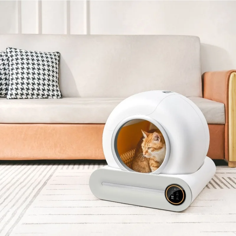 Caja de arena automática para gatos para mascotas, inodoro inteligente de gran capacidad para mascotas, limpieza automática, caja de arena para gatos - imagen 5