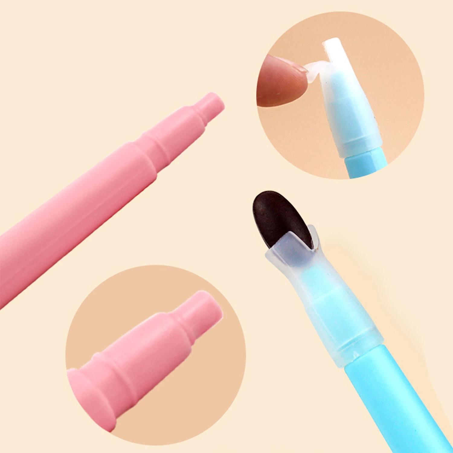 Dispensador de pastillas para mascotas 2 en 1 con puntas de silicona suave - Alimentador de medicina antiastres para gatos/Hamsters/animales pequeños Azul y rosa - imagen 4