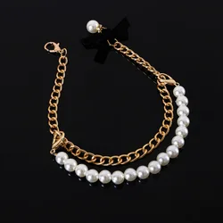 Collar de perlas ajustable para cachorros y gatos - Lujo mascotas