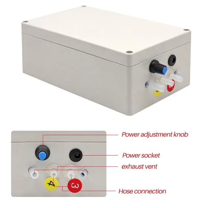 Ordeñadora con bomba de vacío automática, máquina de ordeño de doble cabeza con botella de plástico, 3L, pulso eléctrico - imagen 3