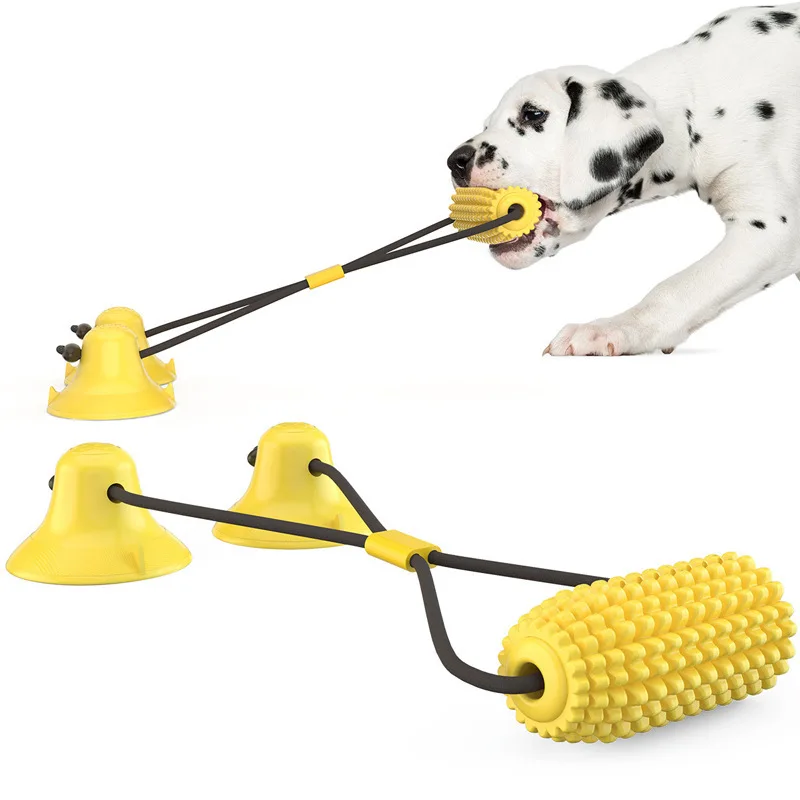 Juguetes para masticar para perros y gatos, juguete Molar divertido, entrenamiento interactivo, Goma elástica, cepillo de dientes, accesorios para cachorros - imagen 4