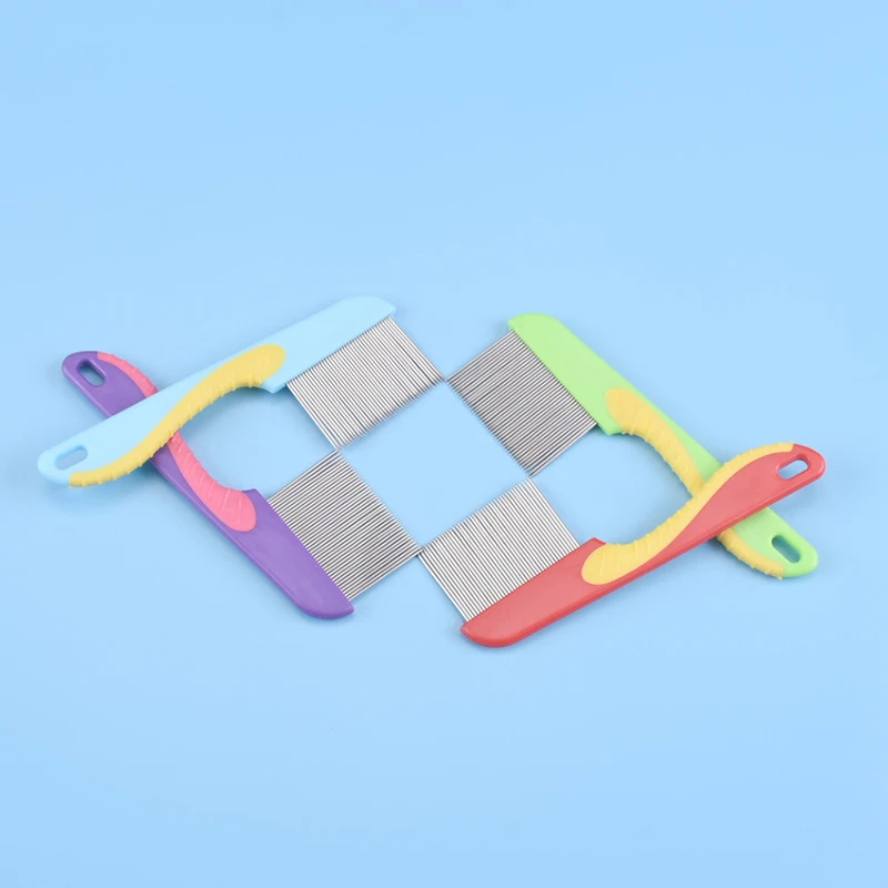 Peines de aseo para perros y gatos, peine de aguja larga y corta de acero inoxidable, nudo para mascotas - imagen 3