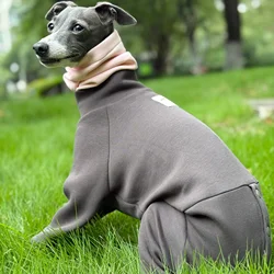 Sudadera antiestática de algodón suave para perros - cuello alto