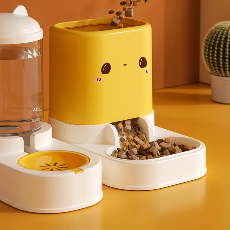 Comedero automático para perros y gatos, dispensador de agua para gatos de gran capacidad, cuencos de comida antideslizantes para mascotas, accesorios para perros pequeños y gatos - imagen 5