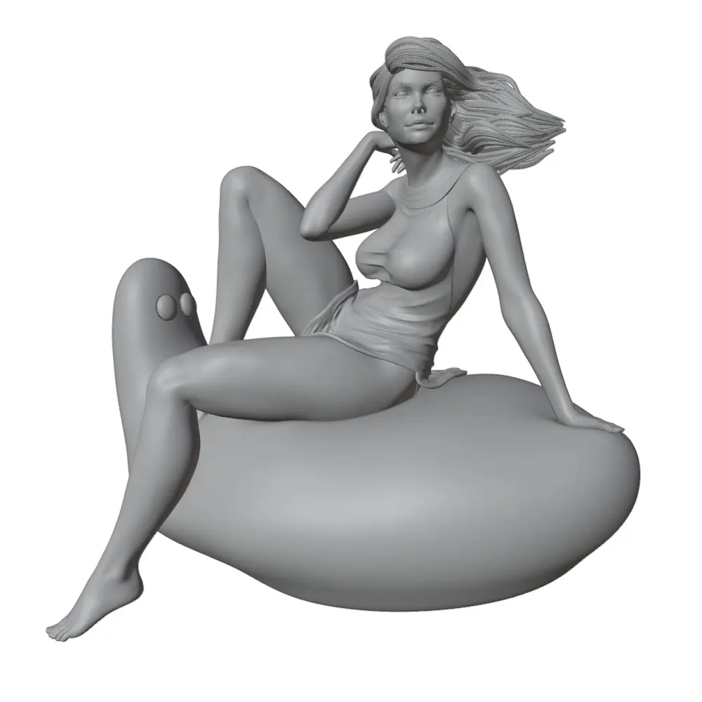 Modelo decorativo 3D para habitación – Resina gris 1/24 sin montar - imagen 4