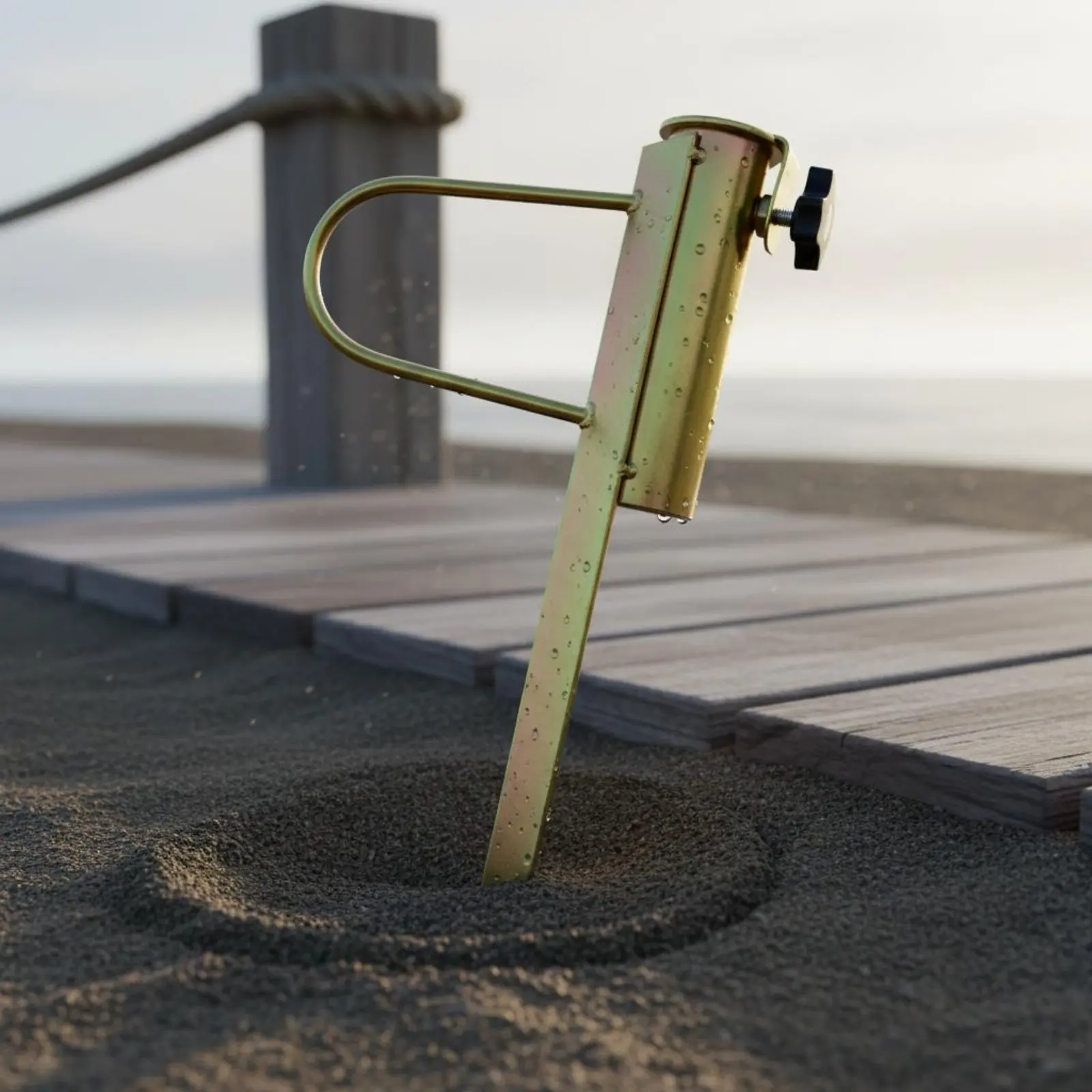 Anclaje de sombrilla de playa para perros - Estaca metálica - imagen 4