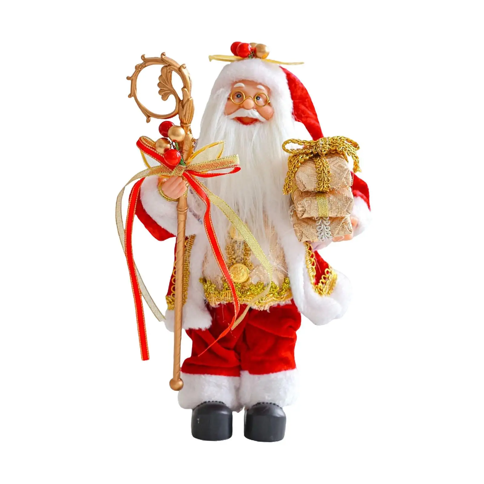 Christmas Santa Figurine Santa Doll Desktop Ornament Christmas Decoration for Living Room Festival Fireplace Home Bedroom