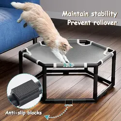 Cama elevada impermeable extraíble lavable para gatos y perros