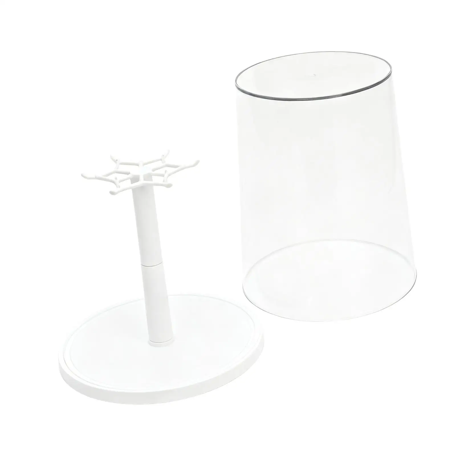 Rotating Clear Display Case for Dolls Elegant Lightweight All Round Display Container Tabletop Showcase Transparent Rotating Clear Display Case for Dolls Elegant Lightweight All Round Display Container Tabletop Showcase Transparent