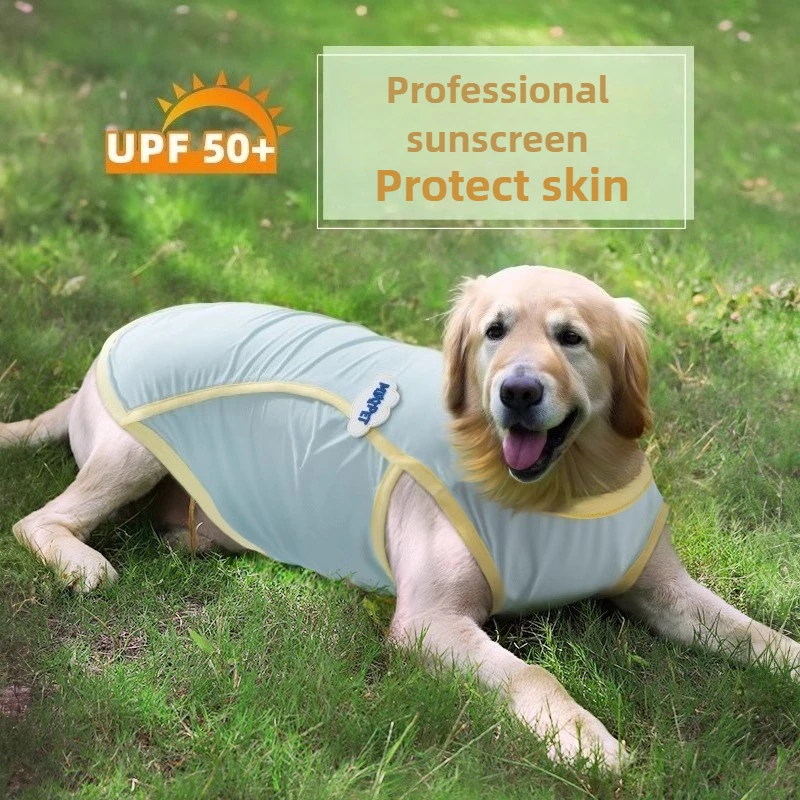 Ropa de verano para perros, ropa refrescante para perros grandes, chaleco refrescante para perros, chalecos de lujo para cachorros, ropa para perros medianos, disfraces - imagen 2