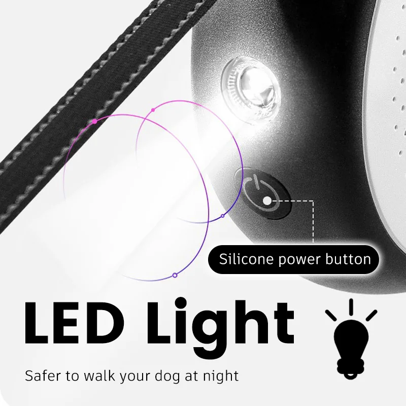 Correa de liberación rápida para perro, correa retráctil automática de diseño para mascotas, recargable, accesorios de entrenamiento para perros, resistente y duradero, sin tirones - imagen 3