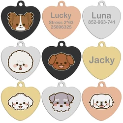 Etiqueta personalizada para perro con impresión UV: nombre y teléfono