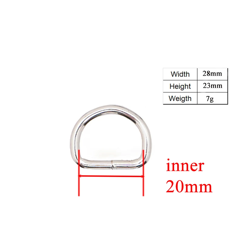 1 unidad DIY para Collar de perro costura equipaje 3,0 Ccm costura 2,0 cm botón manual hecho a mano 1,5 cm anillo D semi anillo hebilla Accesorios - imagen 4