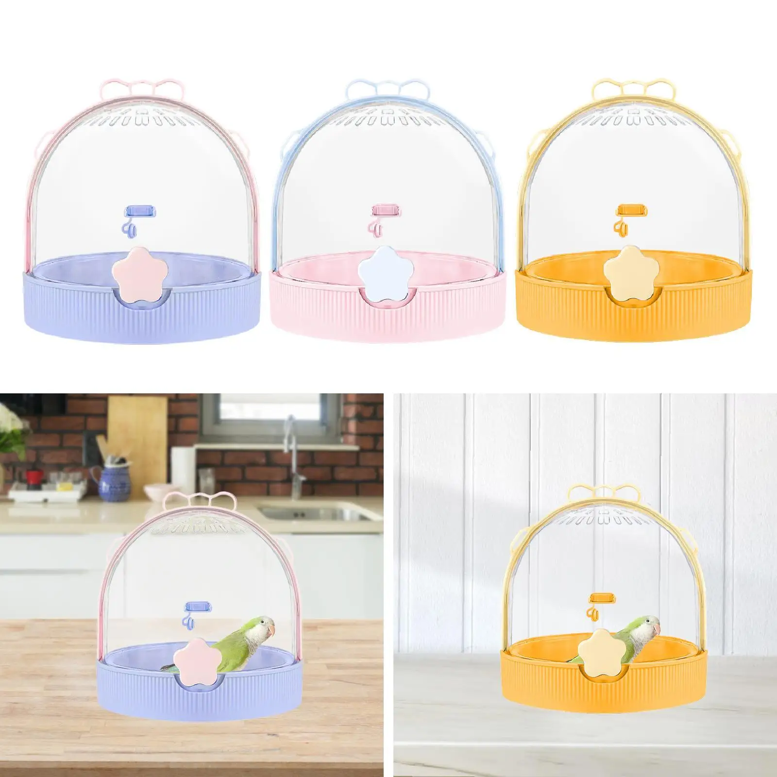 Small Animal Carrier Parrot Parakeet Carrier, Outgoing Cage Travel Carry Out Cage Hamster Carrier for Ferret, Chinchilla Mice