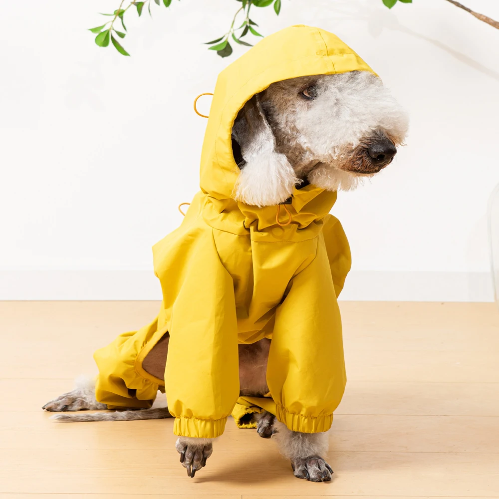 Chubasquero impermeable para perros – Ligero con capucha y cremallera - imagen 4