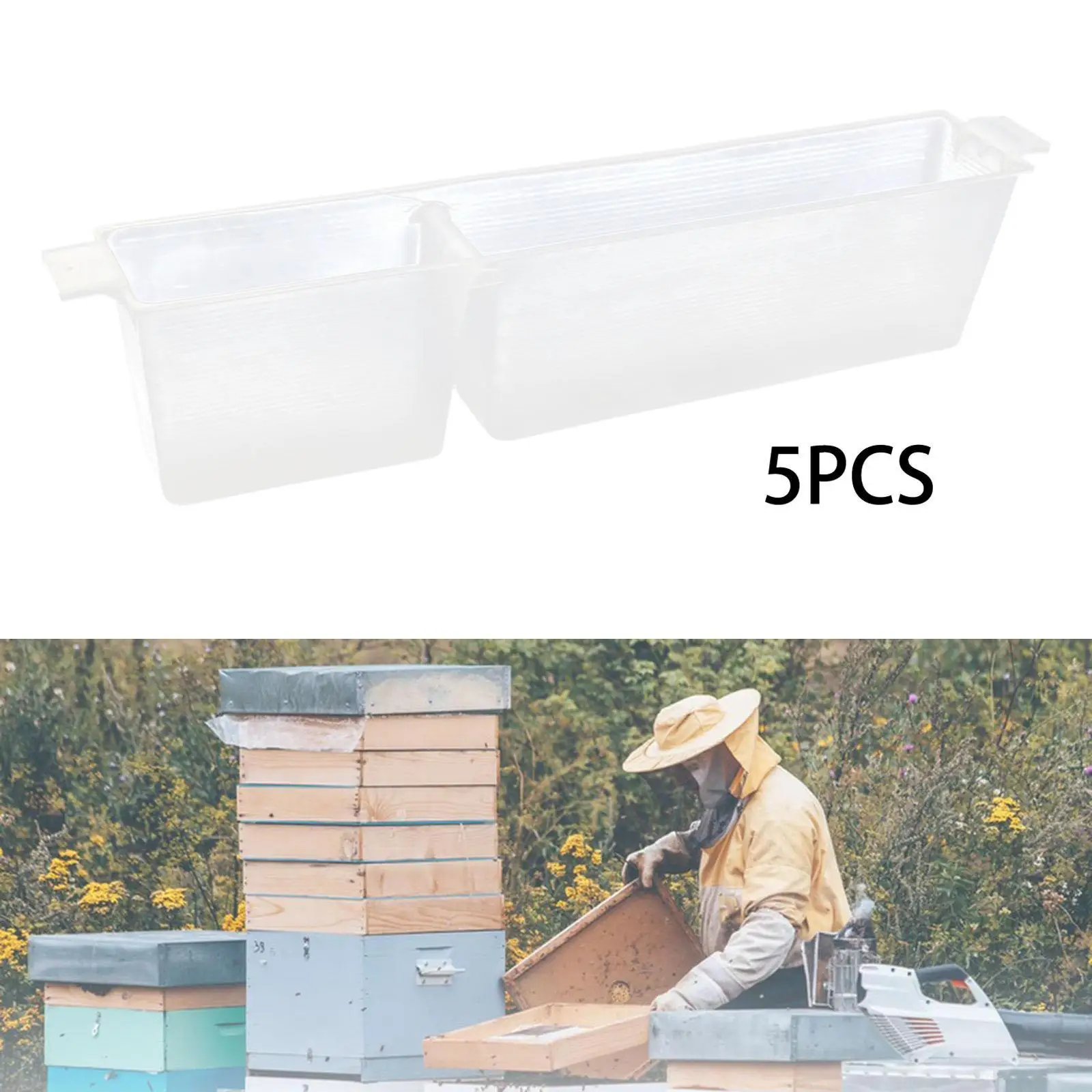 5x Bee Feeders Syrup Feeders Hobbyist Accessories Honey Beekeeping Equipment