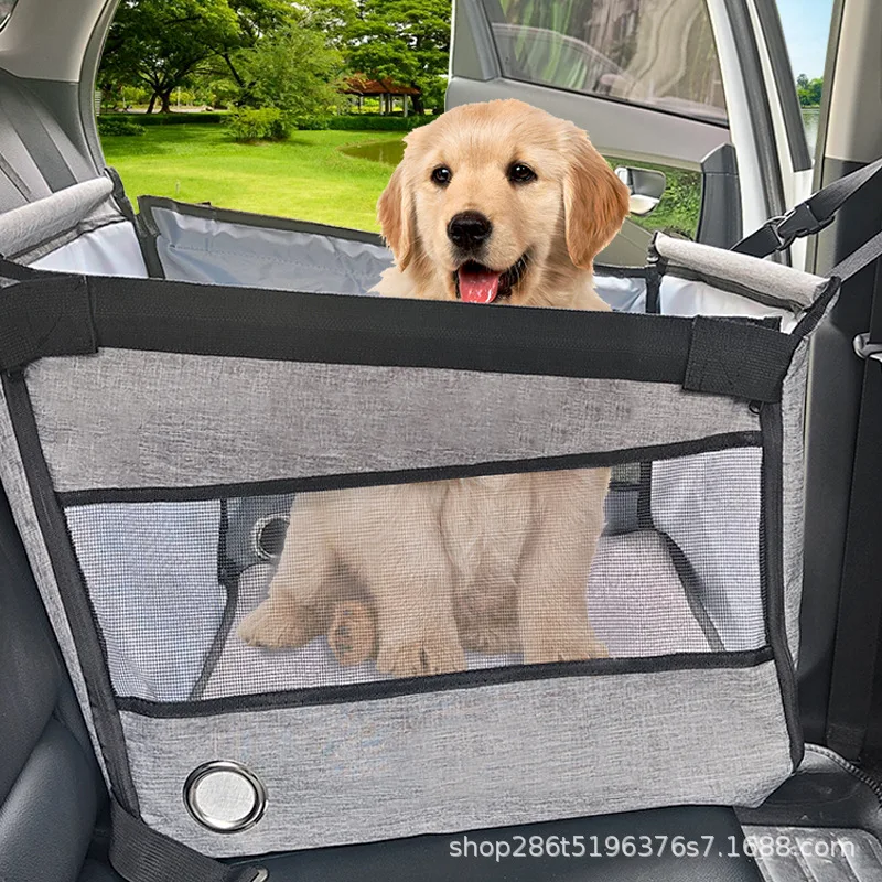Asiento de Coche para Perros – Cama de Viaje Impermeable Antisuciedad - imagen 2