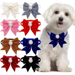 Pajarita brillante para perros y gatos – Ajustable y suave