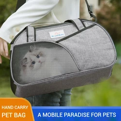 Transportín de viaje para gatos – Bolso plegable con malla transpirable