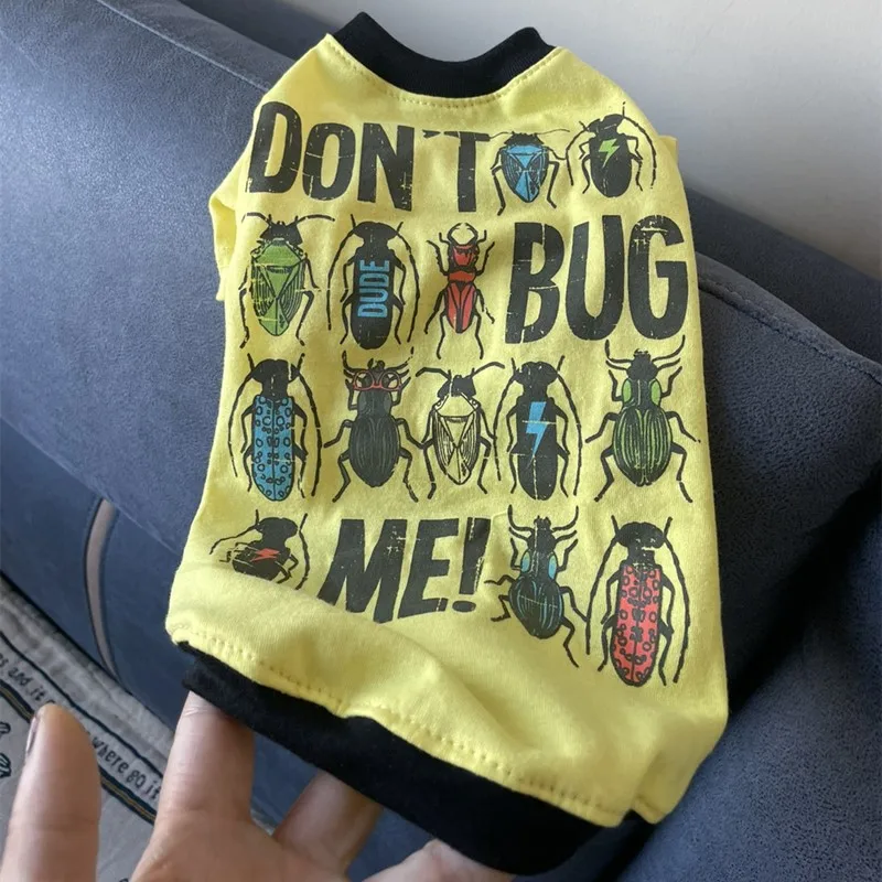 Sphyinx Cat Creative divertida mariquita Camiseta Chaleco de algodón para ropa de gato Abrigo Devon Rex Ropa de verano primavera para gatitos perros - imagen 3