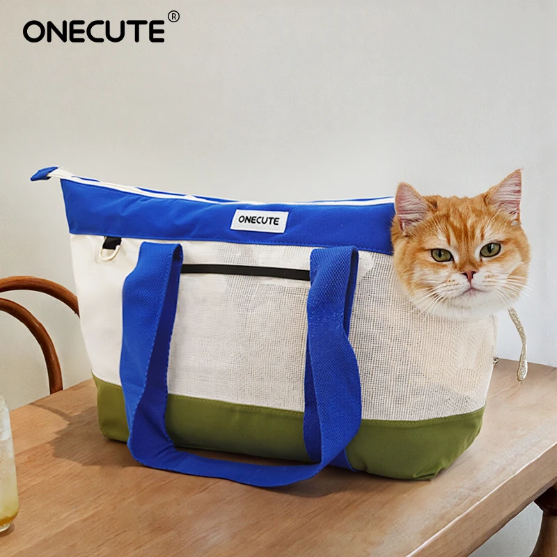 ONECUTE Transporte para gatos aprobado por aerolínea, mochila portátil de burbujas para mascotas con correa de seguridad, bolsa de viaje ligera para perros - imagen 2