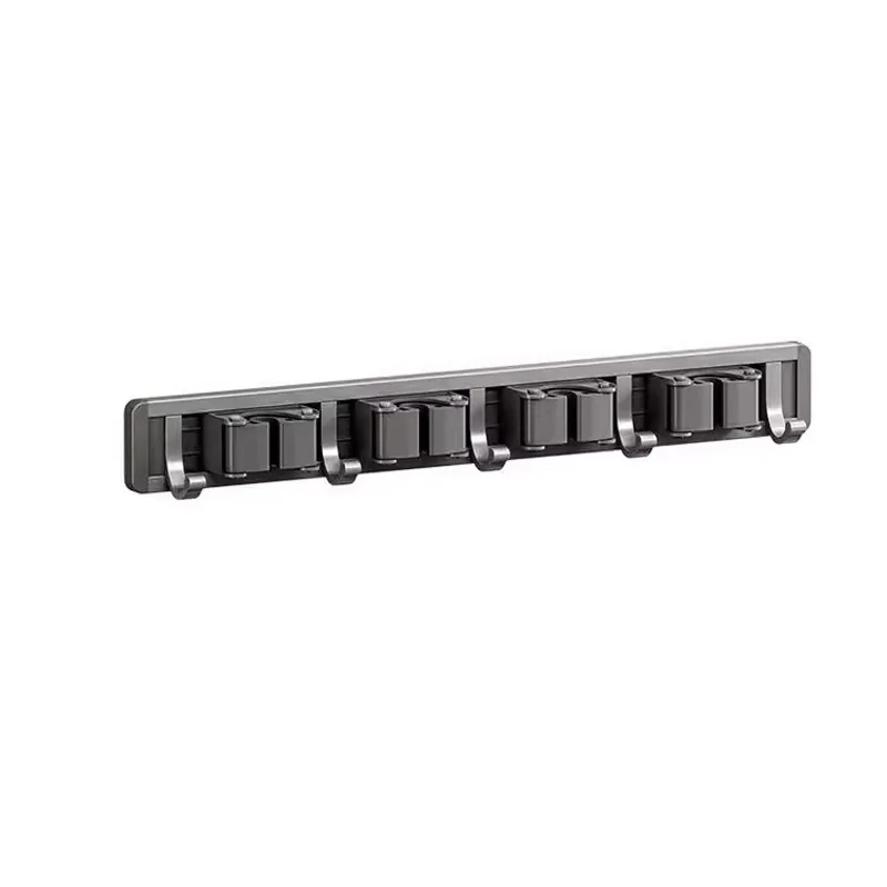 Organizador de pared con ganchos para fregonas y escobas - imagen 5