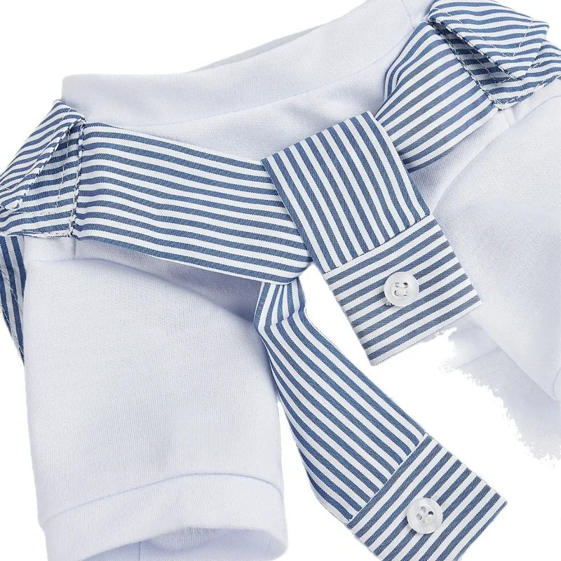 Ropa a cuadros de verano para perros, camiseta informal versátil para perros, adecuada para perros pequeños y medianos, camisa para mascotas Chihuahua Bulldog Francés - imagen 5