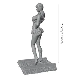 Figura de piloto 1/24 en resina sin pintar 75 mm para rol y coleccion