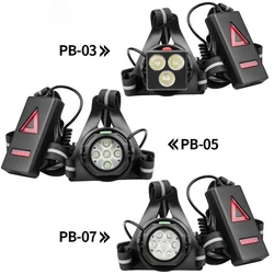 Luces LED rojas recargables para correr y ciclismo de perros