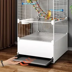Jaula grande para aves domésticas - seguridad para loros y canarios