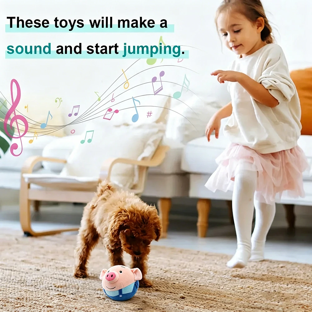 Pelota interactiva antimordidas para perros con sonido y movimiento - imagen 5