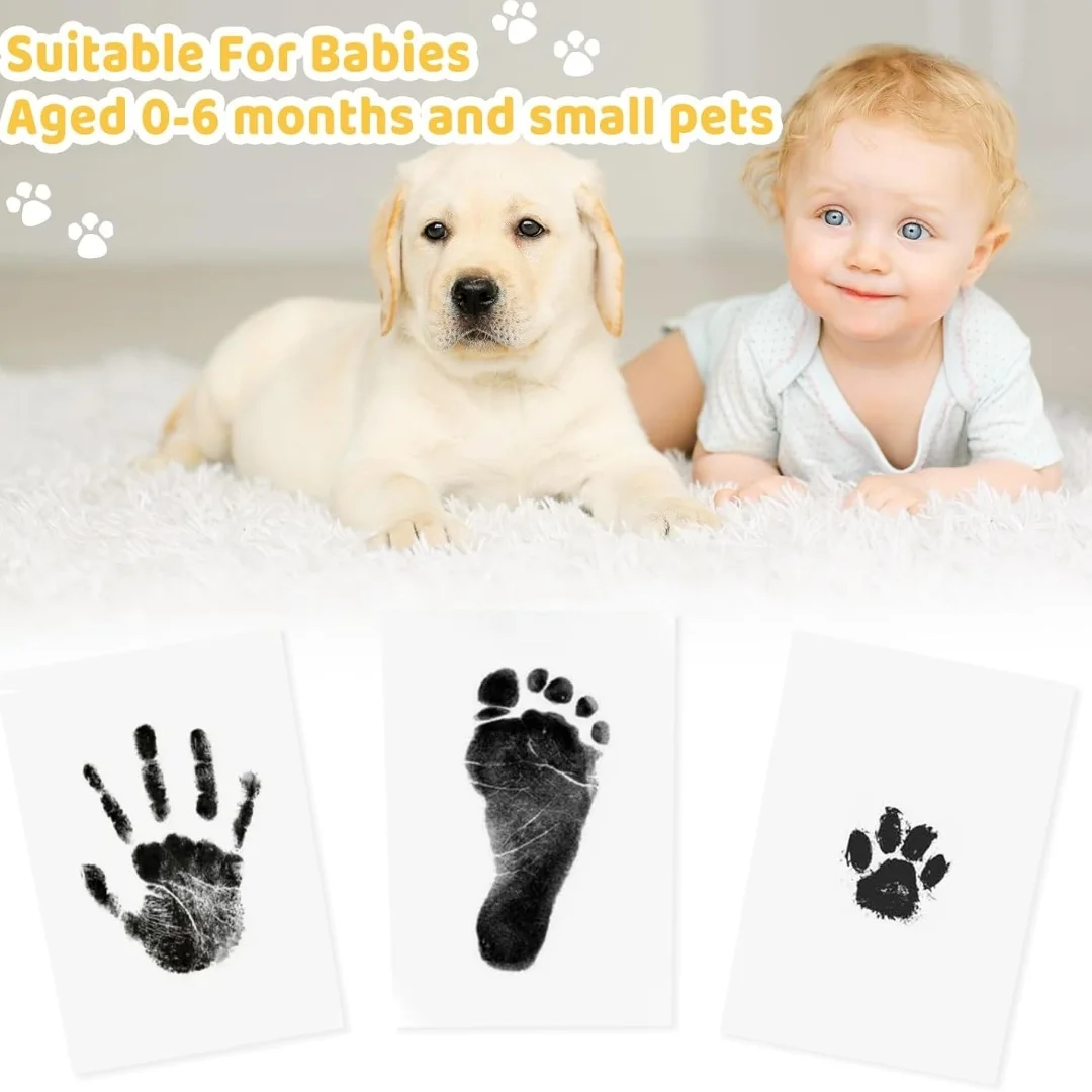 Kit huellas de patas gato perro tinta segura higiénica - imagen 5