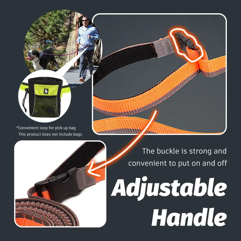 Correa Perros Truelove - Retráctil 2 Mangos Nylon Negro - imagen 2