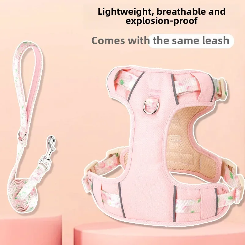 Arnés de collares para perros, productos para mascotas, pecho, Collar para cachorros, suministros, accesorios, mascotas grandes, chaleco táctico para perros, correa para gatos