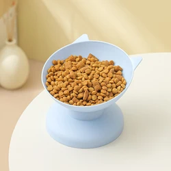 Cuenco elevado antiderrames para gatitos y perros pequeños color dulce