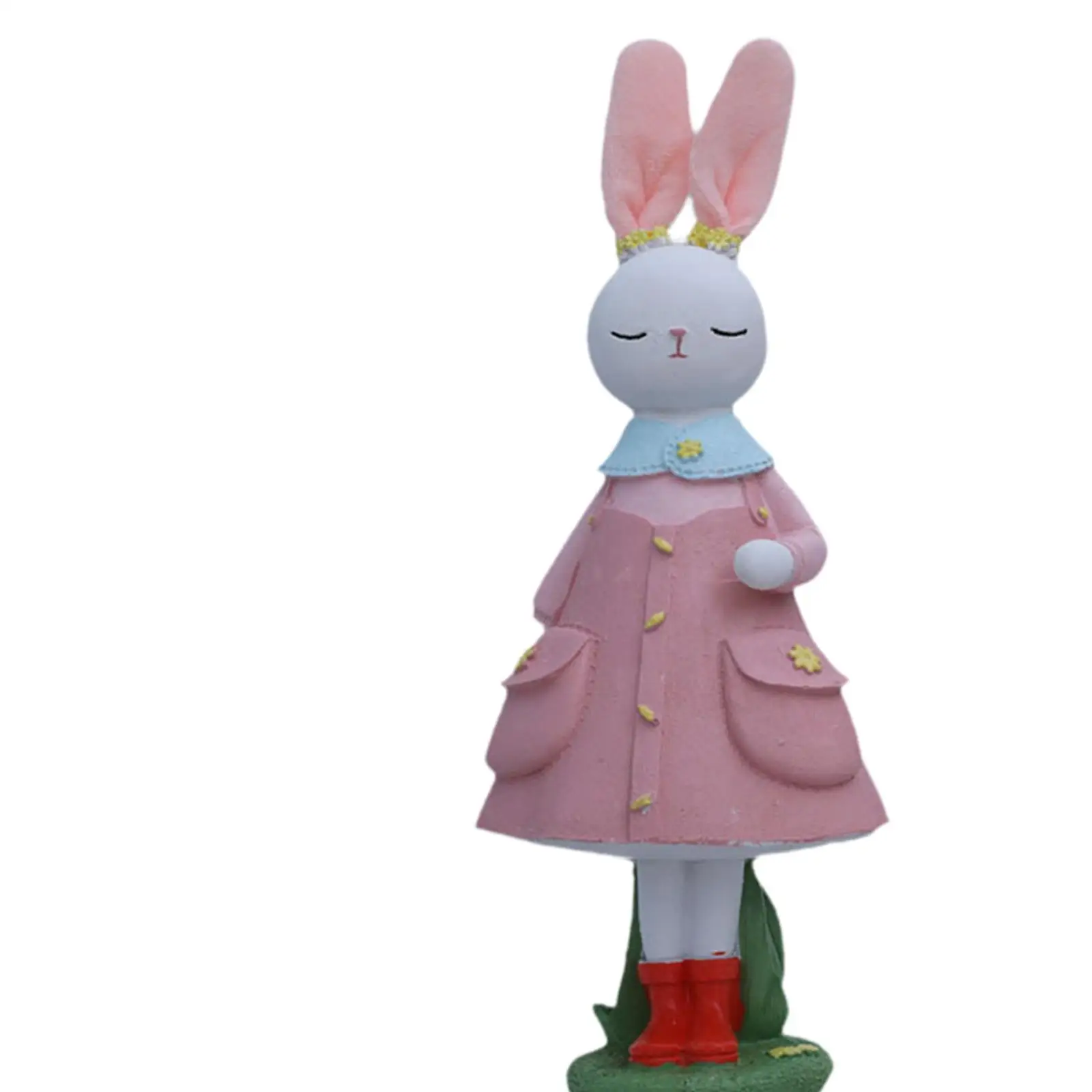 Figura conejito Pascua resina decoración hogar - imagen 5