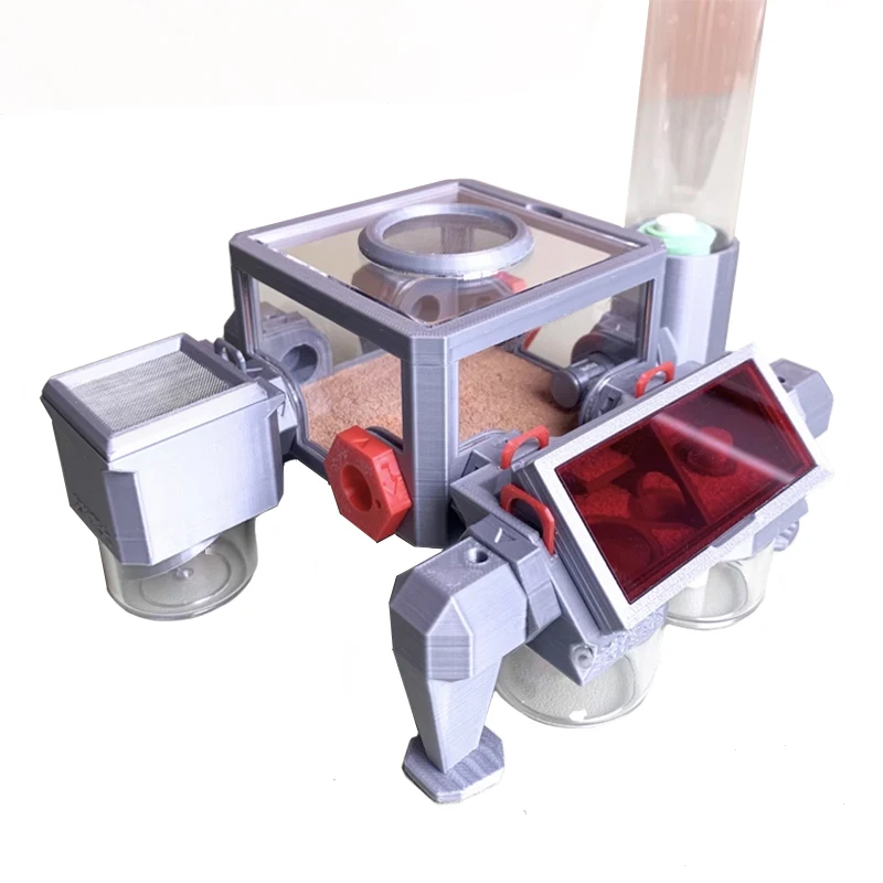 Nido de granja de hormigas con impresión 3D, nido de hormigas acrílico, humedad media, expansión infinita, casa de hormigas, Villa, caja de insectos, perrera de hormigas