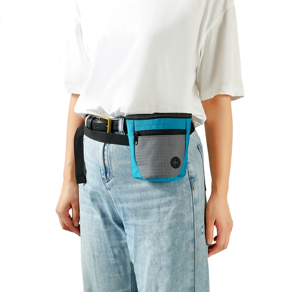 Bolsa de entrenamiento para perros con apertura magnética, bolsa portátil para golosinas para mascotas, riñonera para exteriores, alimentador de recompensa para cachorros, bolsillo para aperitivos, suministros para mascotas - imagen 2