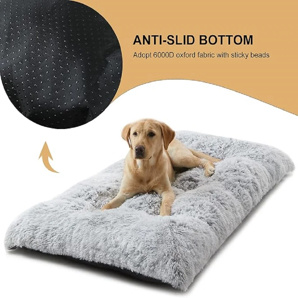 Large Plush Dog Bed Sofa Thickened Warm Dogs Sleeping Bed Mat Dog Crate Mat Bed For Small Medium Large Dog Bed Bottom Non-slip - imagen 5