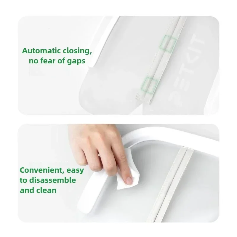 PETKIT-cortina magnética para puerta de caja de arena para gatos, cortina a prueba de polvo, reducción de inodoro para gatos con arena especial PURA MAX 2/PURA MAX - imagen 5