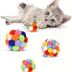 Pelota con campana para gatos – Juguete interactivo de peluche