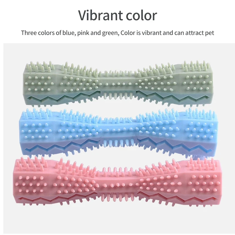 Juguetes para masticar duraderos para perros y cachorros, herramienta de limpieza de dientes molares para mascotas, cepillo de dientes interactivo para perros pequeños, juguete Dental - imagen 5