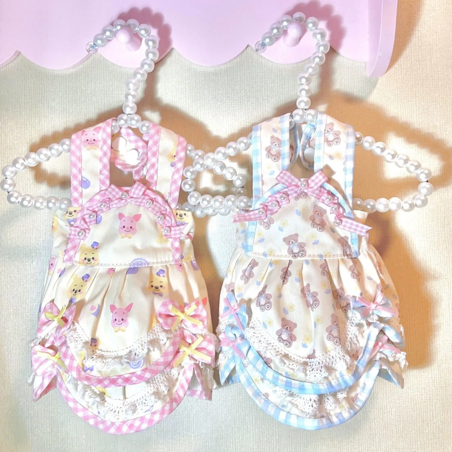 Vestido de oso azul para primavera/verano para mascotas, vestido de princesa, ropa fina y bonita de verano, ropa para cachorros de peluche, ropa para perros pequeños