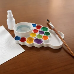 Paleta de pintura para gatos y perros con rejilla mezcladora