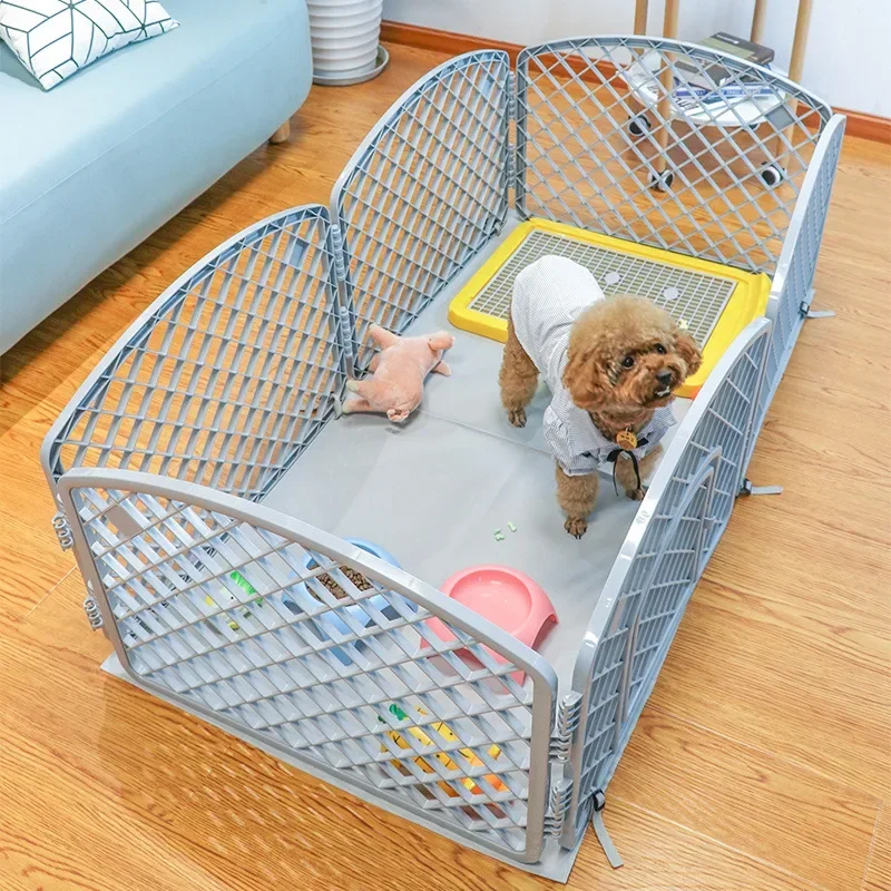 Casa para mascotas cercada Jaula para perros de tamaño pequeño y mediano Valla de seguridad para mascotas Jaula plegable para perros - imagen 2