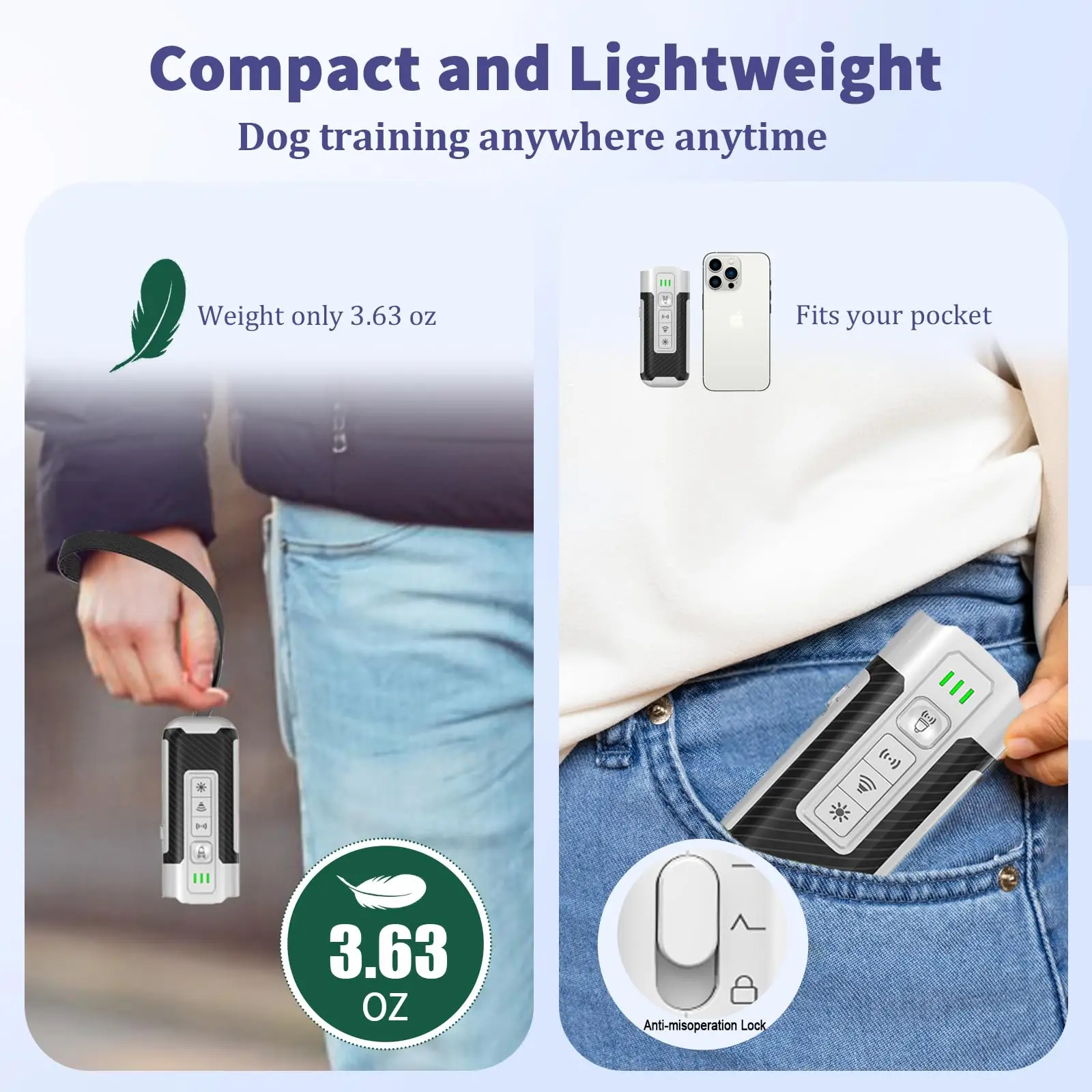 Dispositivo ultrasónico disuasorio de corteza de perro, dispositivos antiladridos para entrenamiento y ayuda al comportamiento de perros, dejar de ladrar y mal comportamiento correcto - imagen 5