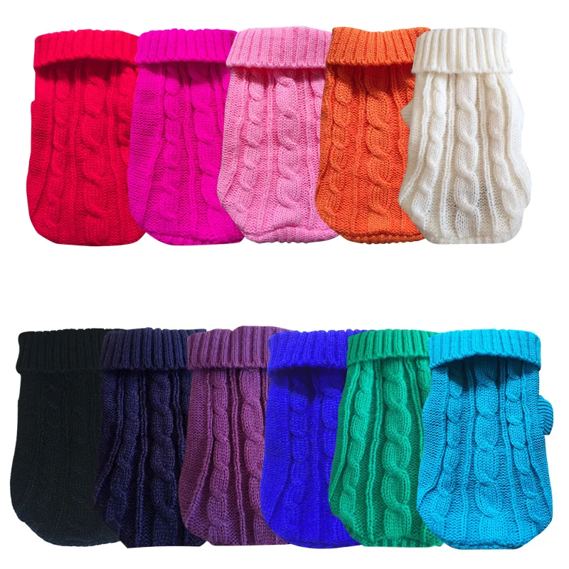 Suéteres para perros, ropa de invierno para mascotas, suéter cálido para perros pequeños, abrigo, traje para gatos, ropa, camiseta suave y lanuda para perros, chaqueta - imagen 2